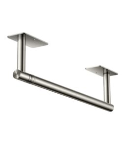 forious under cabinet paper towel holder for kitchen bar sink, brushed nickel paper towel holder under the cabinet, self adhesive paper towel holder stainless steel, wall mount paper towel roll holder