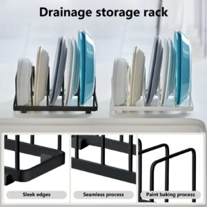 Fourmor- Home Accented Storage Rack-Kitchen Holder Stand - Diversified Euro Kitchen Organizer for Plates, Cutting Boards, Bakeware, Pots & Pans, Serving Trays, Reusable Containers, and Lids