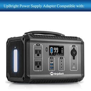 UpBright Car DC Adapter Compatible with NinjaBatt 500W Portable Power Station 560Wh Battery Solar Generator Backup Lithium-ion Battery NP500-A NP500A 500 Watts DC12-24V DC Auto Supply Charger