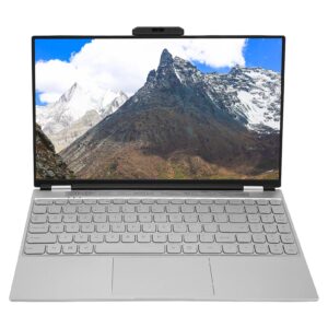 yunseity 15.6in laptop, 2.4g 5g wifi 16gb ram laptop computer, quad core 180 degree flip notebook computer with backlit keyboard, 1080p hd ips screen, 5000ma battery for windows 10 (16g+256g us plug)