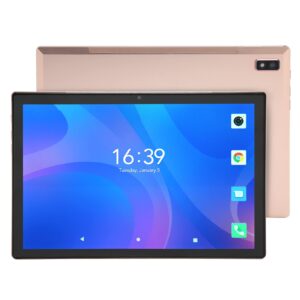tablet 10 inch for android 12.0, 4g lte tablets, 6gb ram 128gb rom, 512gb expand, octa core, 8mp+16mp, dual sim, fhd 1920x1200, bt5.0, 7000mah fast charge, 5g wifi (gold)