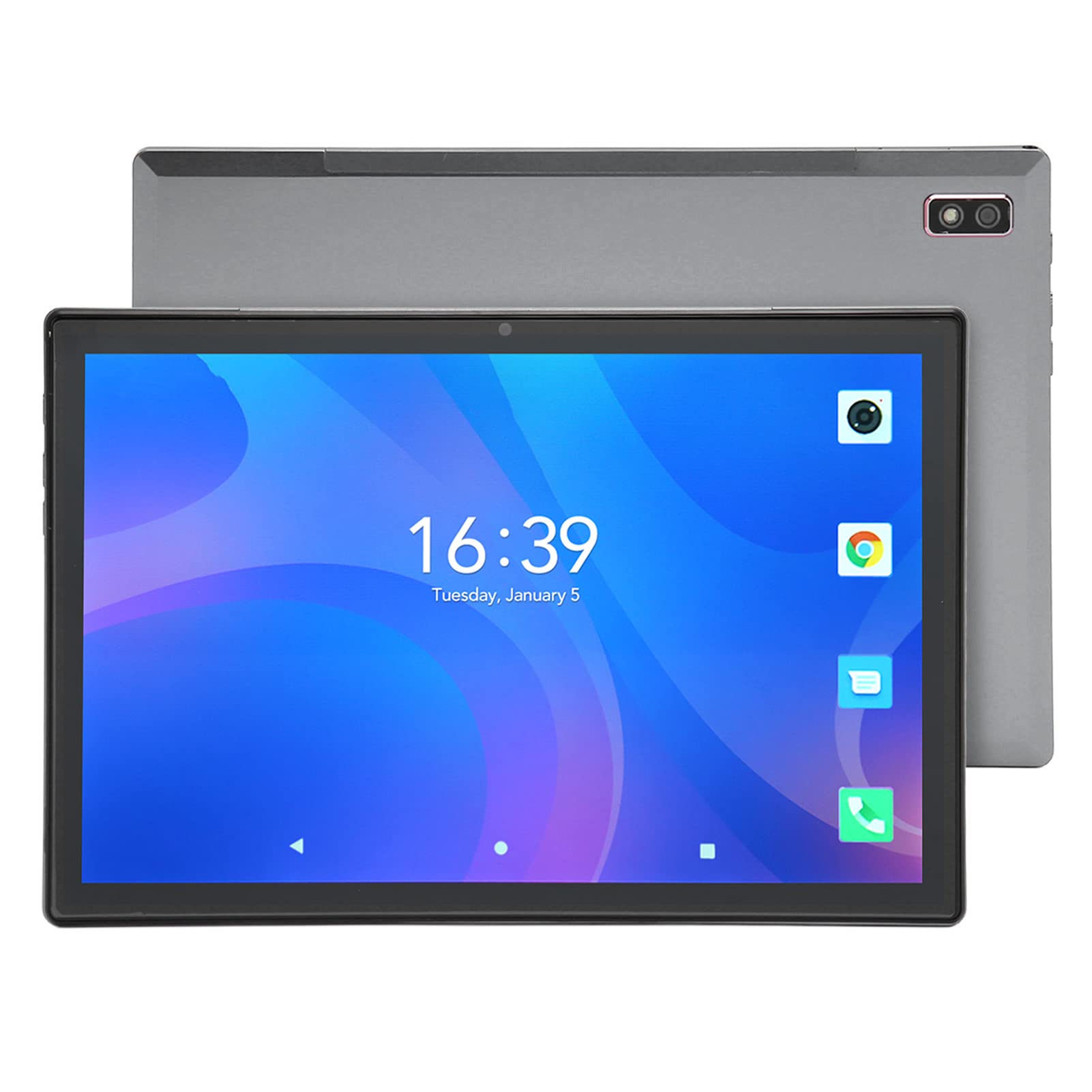 Tablet 10 Inch for Android 12.0, 4G LTE Tablets, 6GB RAM 128GB ROM, 512GB Expand, Octa Core, 8MP+16MP, Dual SIM, FHD 1920x1200, BT5.0, 7000mAh Fast Charge, 5G WiFi (Iron Gray)