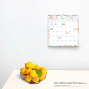 Seaside Currents | 2024 12 x 12 Inch 18 Months Monthly Square Wire-O Calendar | Sticker Sheet | July 2023 - December 2024 | Plato | Stationery Planning