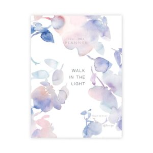 legacy walk the faith purple 8 x 6 paper 2023-2024 seeds of grace soft cover planner