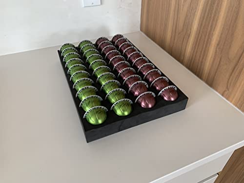 Coffee Pod Storage Tray, Organizer Compatible with Nespresso Vertuoline For Drawer or Countertop 40 Vertuo Capsule Capacity