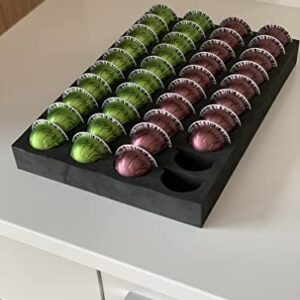 Coffee Pod Storage Tray, Organizer Compatible with Nespresso Vertuoline For Drawer or Countertop 40 Vertuo Capsule Capacity