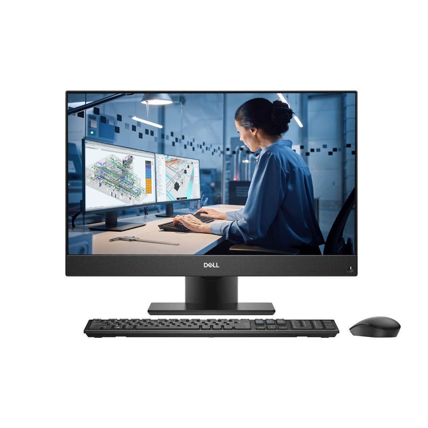 Dell Optiplex 24 5000 Series 5400 All-in-One Business Desktop, 24" FHD Display, Intel Core vPro i5-12500, 16GB RAM, 512GB SSD, Wireless KB & Mouse, RJ-45, HDMI, Wi-Fi 6, Windows 11 Pro