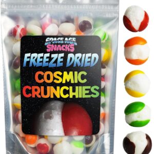 Premium Freeze Dried Candy - 4 Ounce Cosmic Crunchies Freeze Dried Candy - Space Age Snacks Freeze Dry Candy Freetles Dry Freeze Candy for All Ages