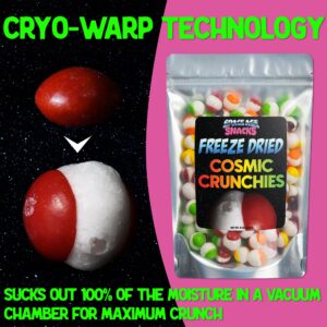 Premium Freeze Dried Candy - 4 Ounce Cosmic Crunchies Freeze Dried Candy - Space Age Snacks Freeze Dry Candy Freetles Dry Freeze Candy for All Ages