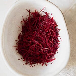 Organic Saffron - Banu Saffron Award Winning all Red Certified Organic Saffron Threads - 1 Gram (0.035 Ounce)