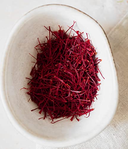 Organic Saffron - Banu Saffron Award Winning all Red Certified Organic Saffron Threads - 1 Gram (0.035 Ounce)