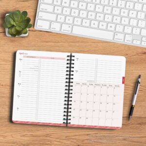 Ebony & Ivory | 2024 6 x 7.75 Inch 18 Months Weekly Desk Planner | Foil Stamped Cover | July 2023 - December 2024 | Plato | Stationery Planning