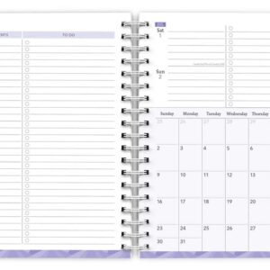 Seaside Currents | 2024 6 x 7.75 Inch 18 Months Weekly Desk Planner | Foil Stamped Cover | July 2023 - December 2024 | Plato | Planning Stationery