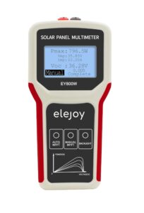 elejoy solar panel multimeter digital- measure mppt power output rating, open circuit voltage smart tester