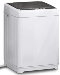 tabu full-automatic washing machine, 17.6lbs portable washing machine with dryer, 1.7 cu ft 2 in 1 portable washer with drain pump, 10 wash programs, led display, 8 water levels (white)
