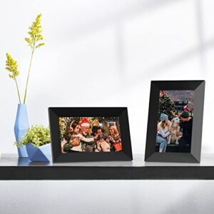 Tibuta Digital Photo Frame 7 Inch WiFi Digital Photo Frame with Touchscreen, Gravity Sensing Automatic Rotation, Gravity-Sensing Auto-Rotation, Share Photos and Videos via APP…