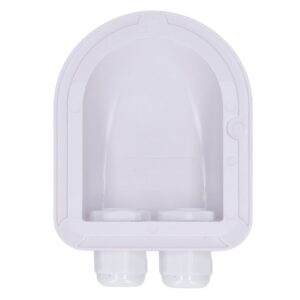 Solar Entry Housing, UV Resistance Cable Entry Gland Box Waterproof for Caravan (White)