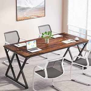 tribesigns 6ft conference table, 70.8wx 31.5d inch meeting table for office conference room, modern rectangular seminar training table boardroom desk