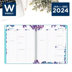 AT-A-GLANCE 2024 Weekly & Monthly Planner, 8-1/2" x 11", Large, Wild Washes (523-905-24)