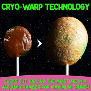 Premium Freeze Dried Candy - Caramel Apple Comets Shipped in Box for Extra Protection - Freeze Dry Candy Green Apple Caramel Apple Suckers Dry Freeze Candy for All Ages (3.5 Ounce)