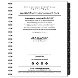 at-a-glance 2024 weekly & monthly refill for 70-nx81, 8-1/4" x 11", large, executive (709111024)