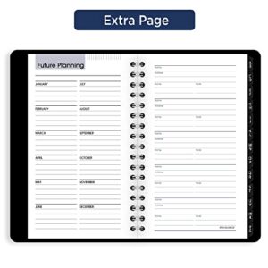 AT-A-GLANCE 2024 Weekly Planner, DayMinder, Hourly Appointment Book, 3-1/2 x 6", Pocket Size, Tabbed Telephone/Address Pages, Texture Cover, Black (G2500024)