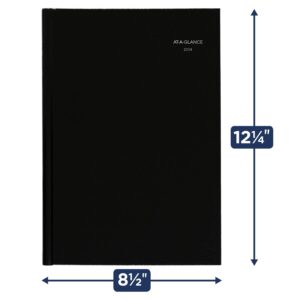 AT-A-GLANCE 2024 Monthly Planner, DayMinder, 8" x 11-3/4", Large, Monthly Tabs, Hardcover, Black (G470H0024)