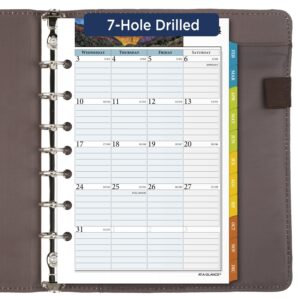 AT-A-GLANCE 2024 Weekly & Monthly Planner Refill, 5-1/2" x 8-1/2", Desk Size, Loose-Leaf, Zenscapes (281-285Y-24)