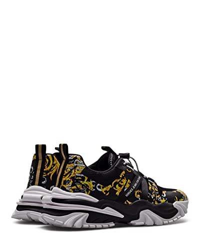 Versace Jeans Couture Men Trail Treck Sneakers Black - Gold 8 US