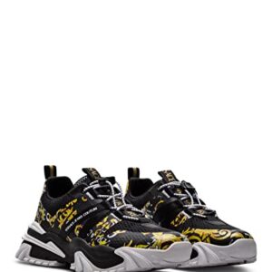 Versace Jeans Couture Men Trail Treck Sneakers Black - Gold 8 US