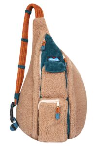 kavu original rope snug sling pack with adjustable strap - evening dew