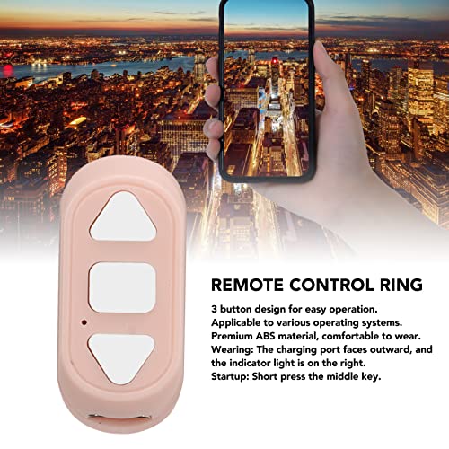 Remote App Page Turner, Ergonomic ABS Phone Remote Control for Watching TV (Pink)