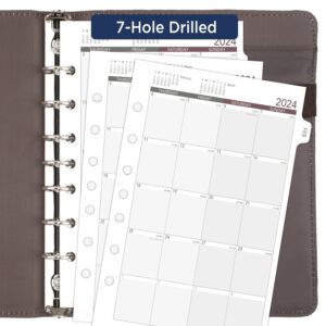 AT-A-GLANCE 2024 Monthly Planner Refill, 12024 Day-Timer, 5-1/2" x 8-1/2", Size 4, Desk Size, Loose-Leaf (061-685Y-24)