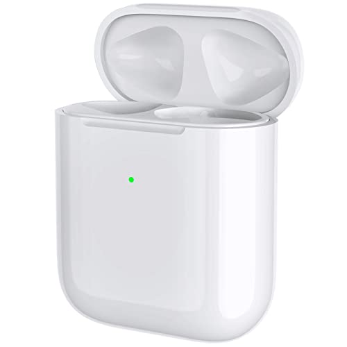 Compatible for AirPods 1st 2nd Generation Charging Case, Wireless Charger Replacement Case for AirPods Case 2nd Gen with Bluetooth Pairing Sync Button(Replacement A1938)