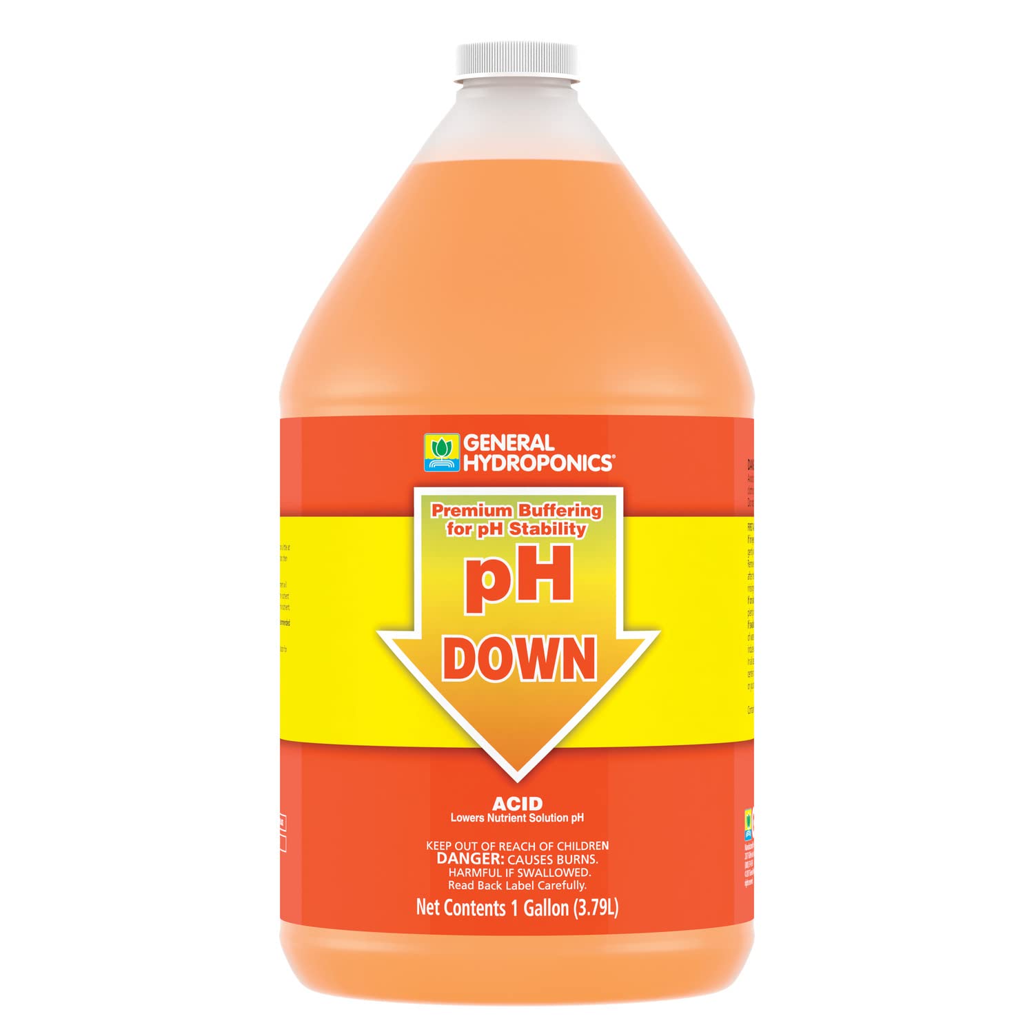 General Hydroponics pH Down Liquid Premium Buffering, 1-Gal, Orange & CALiMAGic 1-0-0, Concentrated Blend Spray, Secondary Nutrient Deficiencies Helps Prevent Blossom End Rot & Tip Burn, 1-Quart