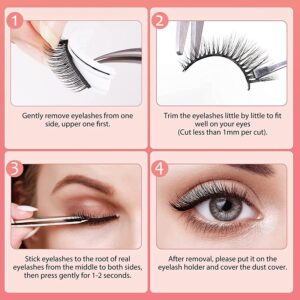 Self-adhesive Eyelashes, 2024 New Self Adhesive Eyelashes, 2 Pairs Self-adhesive Eyelashes, Reusable Self Adhesive Eyelashes (2 Pairs Natural)