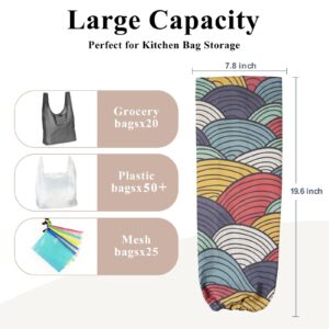TOGETRUE Plastic Bag Holder, Wall Mount Plastic Bag Organizer Dispenser, Heavy Duty Grocery Bag Storage Holder for Home Kitchen Camper
