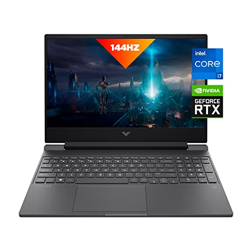 Victus 15 Laptop, FHD IPS 144Hz Display, 9ms Response Time, Intel Core i7-13700H, 16 GB RAM, 512 GB SSD, NVIDIA GeForce RTX 4050 GPU (6 GB), Windows 11 Home, 15-fa1020nr (2023)