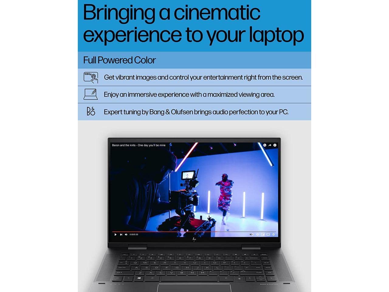HP Envy X360 2-in-1 15.6" FHD Touchscreen Premium Laptop | AMD Ryzen 7 5825U (Beat i7-1165G7) | 12GB RAM| 512GB SSD| Backlit Keyboard | Windows 11 Pro | Black | Bundle with Wireless Mouse