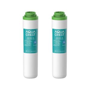 aqua crest fqk1k under sink water filter, 1320 gallons, replacement for ge fqk1k, fqk2j, gxk185k and gx1s50r (pack of 2)