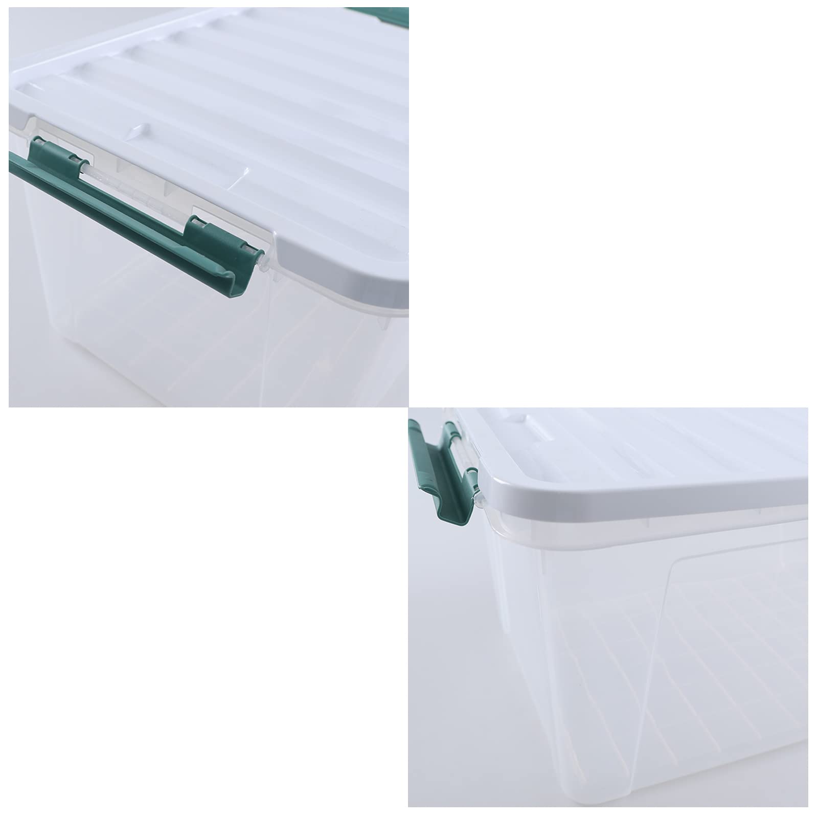 Xyskin 35 Quart Clear Large Storage Box, Plastic Storage Bins, Set of 6