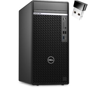 dell optiplex 7000 tower desktop, 12th gen intel 12-core i7-12700, 16gb ddr5 ram, 512gb pcie ssd + 1tb hdd, ethernet, usb wifi adapter, keyboard and mouse, windows 11 pro