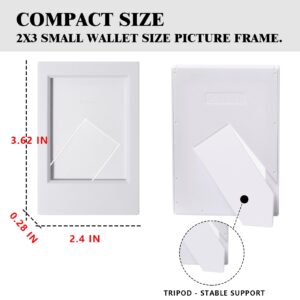 CAIYOULE Mini Picture Frame for Instax Mini 99/12/11/9/8/7+/EVO 3'' Film-Classic Polaroid 2x3 Photo Frame (10 Pack)