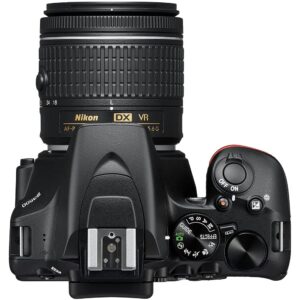 Nikon D3500 DSLR Camera with 18-55mm Lens (1590) + 64GB Card + 2 x EN-EL14a Battery + Corel Photo Software + Case + 3 Piece Filter Kit + Telephoto Lens + Color Filter Kit + More (Renewed)