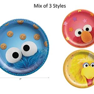Sesame Street Birthday Party Supplies | Sesame Street Decorations | Sesame Street Tableware | Sesame Street Cake Plates | Sesame Street Balloons - Serves 16 Guests