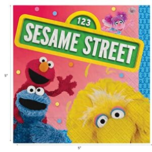 Sesame Street Birthday Party Supplies | Sesame Street Decorations | Sesame Street Tableware | Sesame Street Cake Plates | Sesame Street Balloons - Serves 16 Guests