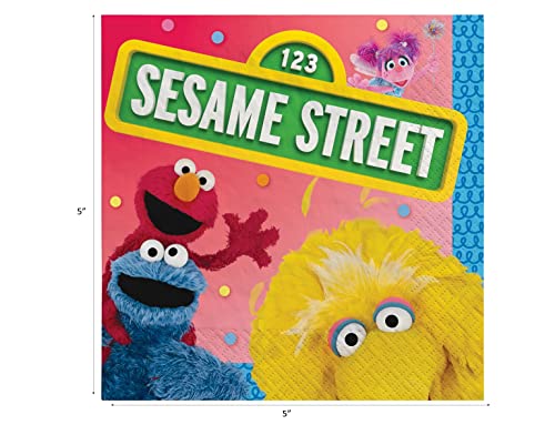 Sesame Street Birthday Party Supplies | Sesame Street Decorations | Sesame Street Tableware | Sesame Street Cake Plates | Sesame Street Balloons - Serves 16 Guests