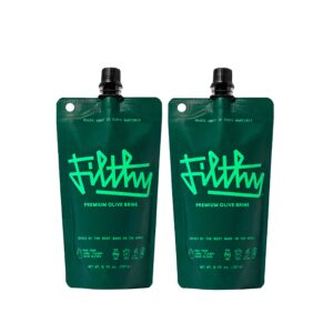 filthy olive brine for cocktails, 8 oz pouch, 2 pack