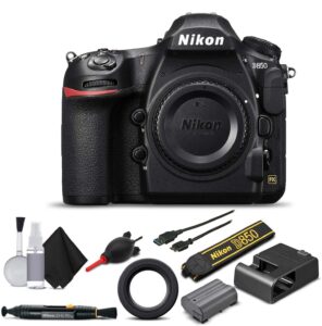 nikon d850 digital slr camera (body only) starter set (international model) (renewed)