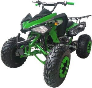 hhh 200cc sports atv with led headlights automatic transmission with reverse, big 23"/22" tires! | green